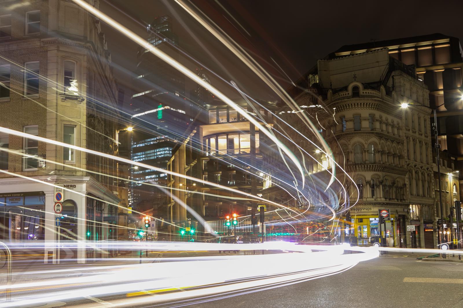 Central London with a long exposure